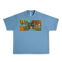 Pebble Blue give thanks license plate Urban Heavy Tee - BundleAndBundleShop