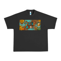 Pigment Black give thanks license plate Urban Heavy Tee - BundleAndBundleShop