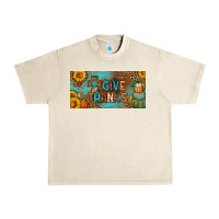 Sandshell give thanks license plate Urban Heavy Tee - BundleAndBundleShop