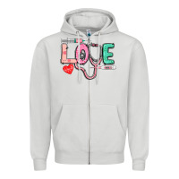Dove Grey Love Nursing Zipper Hoodie - CowGirlArtShop