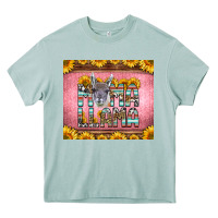 Arona mama llama sunflowers Heavy Core Tee - LillyAllenDesigns