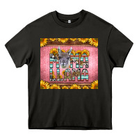 Asphalt mama llama sunflowers Heavy Core Tee - LillyAllenDesigns