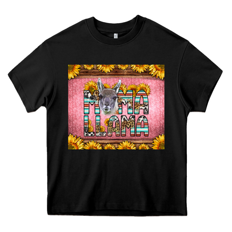 Mama Llama Sunflowers Heavy Core Tee by LillyAllenDesigns | Teevron