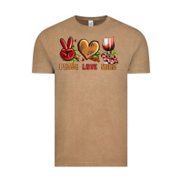 Vintage Coffee Peace Love Wine Vintage Tee - BundleAndBundleShop