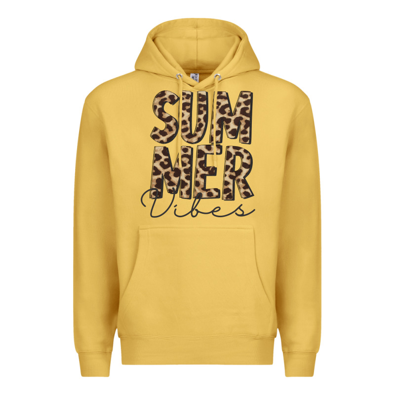 Summer Vibes Leopard Premium Hoodie by CowCowDesign | Teevron