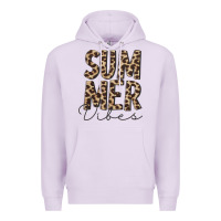 Lilac summer vibes leopard Premium Hoodie - CowCowDesign
