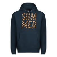 Navy summer vibes leopard Premium Hoodie - CowCowDesign