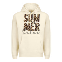 Sandshell summer vibes leopard Premium Hoodie - CowCowDesign