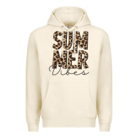 Tofu summer vibes leopard Premium Hoodie - CowCowDesign