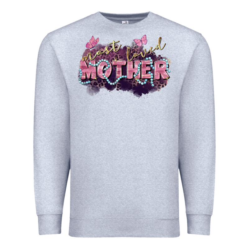 Most Loved Mother Mother's Day Premium Sweatshirt by FaDigitalArtStudio | Teevron