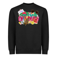 Black Lunch lady off duty Heavyweight Sweatshirt - NancyCooperArtShop
