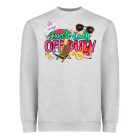 Heather Grey Lunch lady off duty Heavyweight Sweatshirt - NancyCooperArtShop
