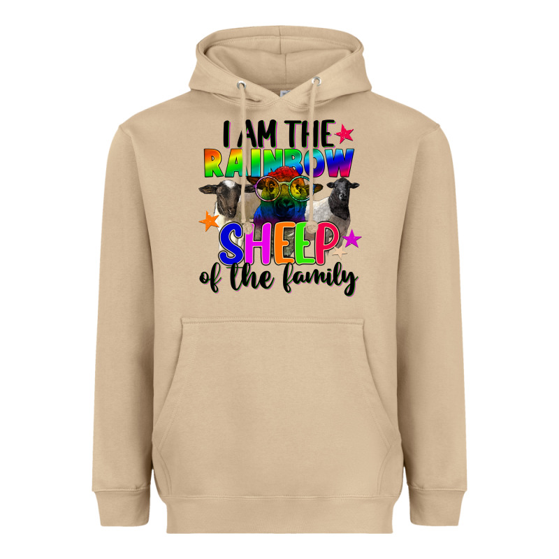 I Am The Rainbow Sheep Of The Family Heavyweight Hoodie by FaDigitalArtStudio | Teevron