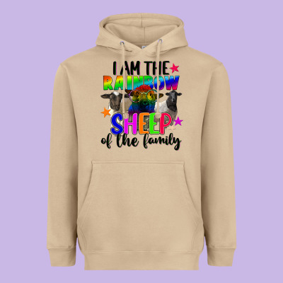 I Am The Rainbow Sheep Of The Family Heavyweight Hoodie Designed By Fadigitalartstudio