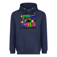 Navy I am the rainbow sheep of the family Heavyweight Hoodie - FaDigitalArtStudio