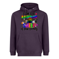 Plum I am the rainbow sheep of the family Heavyweight Hoodie - FaDigitalArtStudio