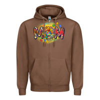 Chestnut autism mom Zipper Hoodie - CowGirlArtShop