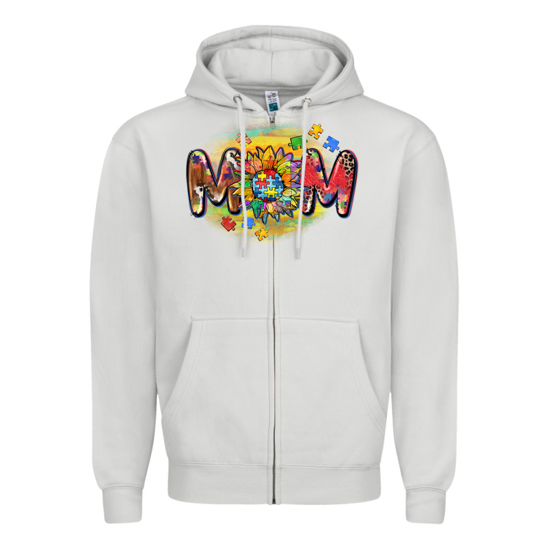 Autism Mom Zipper Hoodie by CowGirlArtShop | Teevron