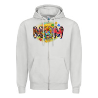 Dove Grey autism mom Zipper Hoodie - CowGirlArtShop