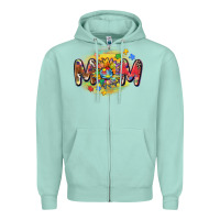 Seafoam autism mom Zipper Hoodie - CowGirlArtShop