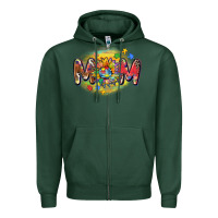 Sports Green autism mom Zipper Hoodie - CowGirlArtShop