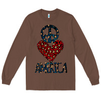 Chestnut Peace Love America Long Sleeve Tee - Bettercallsaul