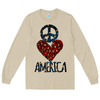 Mushroom Peace Love America Long Sleeve Tee - Bettercallsaul