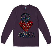 Plum Peace Love America Long Sleeve Tee - Bettercallsaul