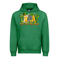 Emerald today we are all irish Urban Hoodie - CowhideDigitalArt