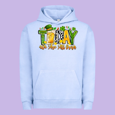 Today We Are All Irish Urban Hoodie Designed By Cowhidedigitalart