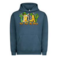 Pigment Midnight Navy today we are all irish Urban Hoodie - CowhideDigitalArt