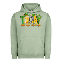 Pigment Oil Green today we are all irish Urban Hoodie - CowhideDigitalArt