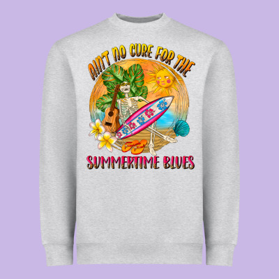Ain't No Cure For The Summertime Blues Heavyweight Sweatshirt Designed By Nancycooperartshop