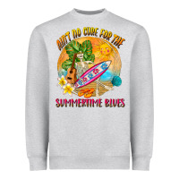 Heather Grey Ain't no cure for the summertime blues Heavyweight Sweatshirt - NancyCooperArtShop