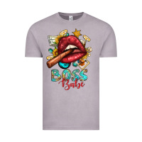 Vintage Zinc Western Boss Babe Cigar Lip Vintage Tee - BundleAndBundleShop