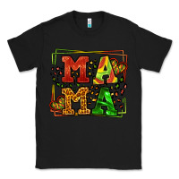 Black juneteenth leopard frame mama Mother's Day Classic Tee - LillyAllenDesigns