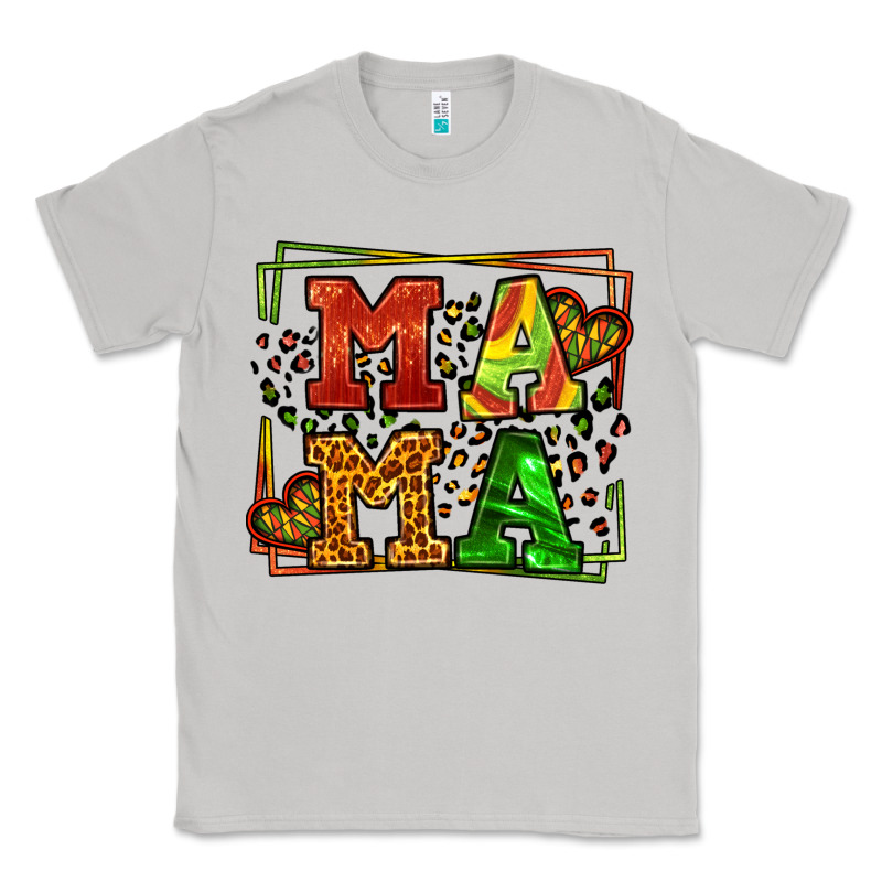 Juneteenth Leopard Frame Mama Mother's Day Classic Tee by LillyAllenDesigns | Teevron