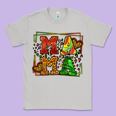 Juneteenth Leopard Frame Mama Mother's Day Classic Tee Designed By Lillyallendesigns