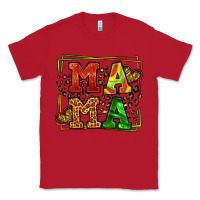 Red juneteenth leopard frame mama Mother's Day Classic Tee - LillyAllenDesigns