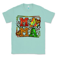 Seafoam juneteenth leopard frame mama Mother's Day Classic Tee - LillyAllenDesigns