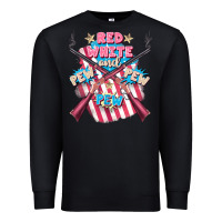 Red White And Pew Pew Pew Premium Sweatshirt | Teevron