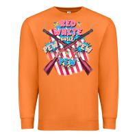 Carrot Red white and pew pew pew Premium Sweatshirt - FaDigitalArtStudio
