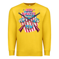 Lemon Red white and pew pew pew Premium Sweatshirt - FaDigitalArtStudio