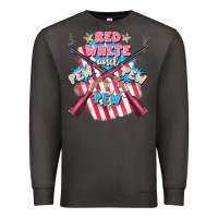 Smoke Red white and pew pew pew Premium Sweatshirt - FaDigitalArtStudio