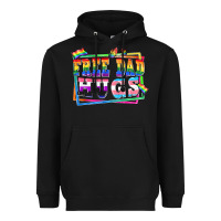 Black Free dad hugs pride Heavyweight Hoodie - FaDigitalArtStudio