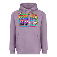 Lavender Free dad hugs pride Heavyweight Hoodie - FaDigitalArtStudio