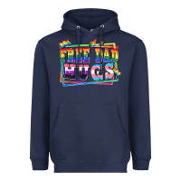 Navy Free dad hugs pride Heavyweight Hoodie - FaDigitalArtStudio