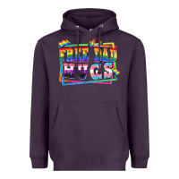 Plum Free dad hugs pride Heavyweight Hoodie - FaDigitalArtStudio