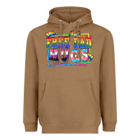 Toasted Coconut Free dad hugs pride Heavyweight Hoodie - FaDigitalArtStudio
