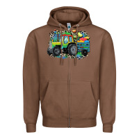 Chestnut Autism farm tractor Zipper Hoodie - CowGirlArtShop